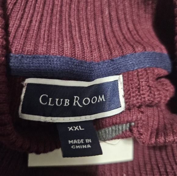 Mens button down mock pull over sweater - Picture 5 of 6